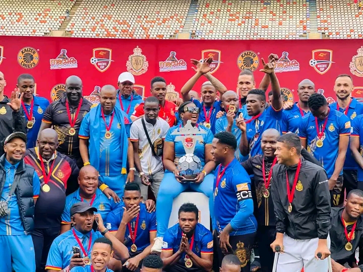 Football fans have flooded social media in reaction to Royal AM beating Kaizer Chiefs to lift the Macufe Cup.